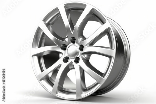 Titanium car wheel design. Generate Ai