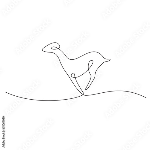 Deer running vector eps 10