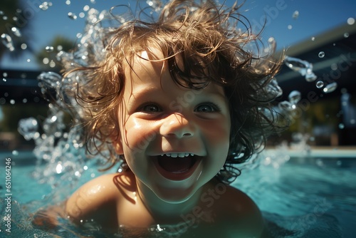 Happy child in a swimming pool © Creative Clicks