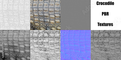 Crocodile PBR Textures - Maps
