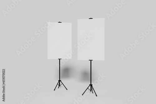 Blank Photo Stand Banner paper Board advertisement