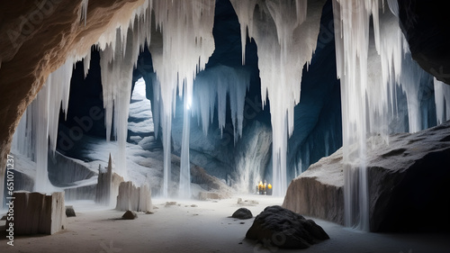 Journey Through the Enchanted Caverns: A Mesmerizing Subterranean World Revealed, Illuminated by Dazzling Stalactites