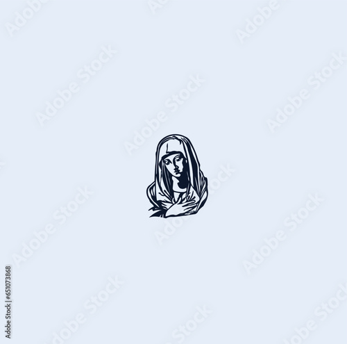 THESE HIGH QUALITY MOTHER MARIA VECTOR FOR USING VARIOUS TYPES OF DESIGN WORKS LIKE T-SHIRT, LOGO, TATTOO AND HOME WALL DESIGN
