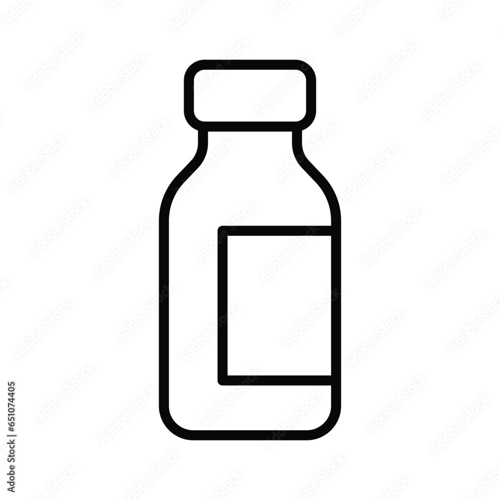 medicine bottle icon vector design template simple and clean