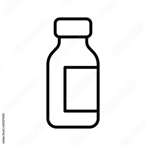 medicine bottle icon vector design template simple and clean