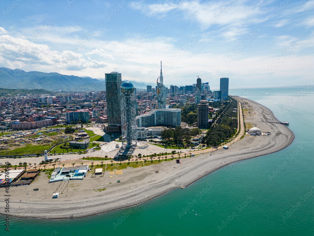 Fototapeta premium Batumi miasto w Gruzji zdjęcia z dronu 
