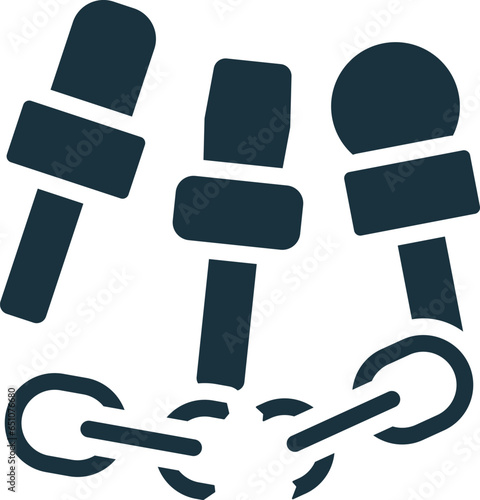 Freedom of press icon. Monochrome simple sign from social causes and activism collection. Freedom of press icon for logo, templates, web design and infographics.