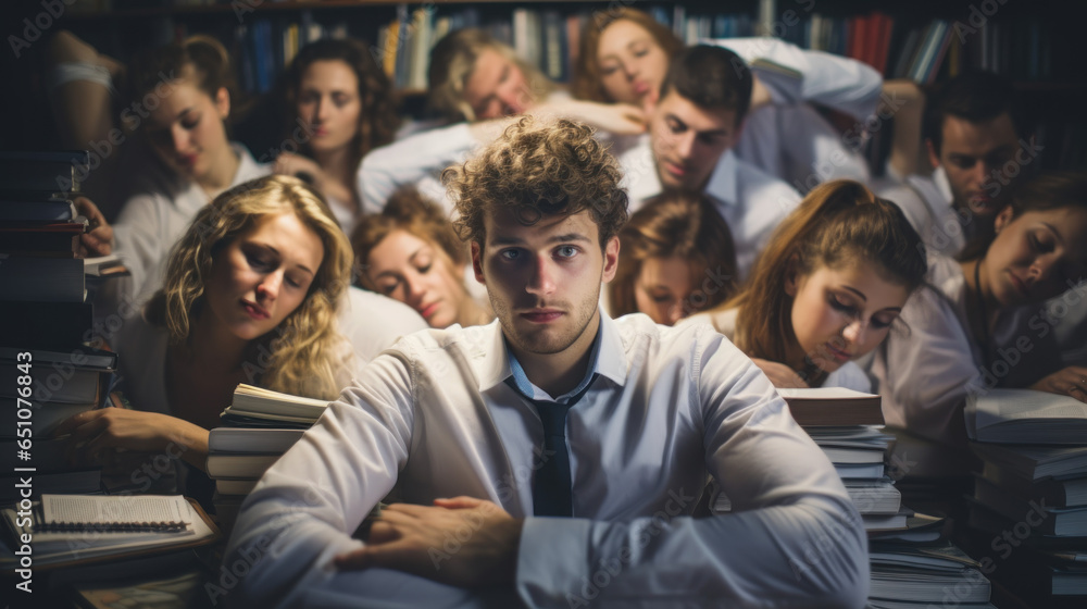 Tired students Tired students