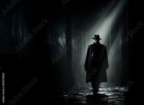 Detective in darkness