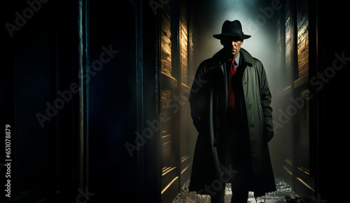 Detective in darkness