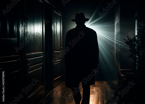 Detective in darkness