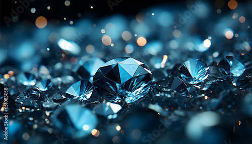 Beautiful blue diamonds