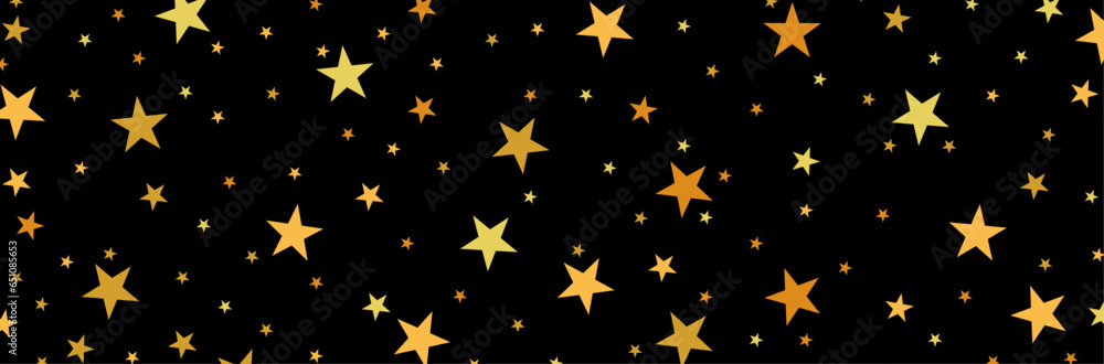 Fond d'étoiles jaunes et dorées - Arrière-plan noir et étoilé - Motifs festifs pour des fêtes de mariage, d'anniversaire ou Noël. Différentes tailles d'étoiles - Fond étoilé - Ciel d'étoiles Fond d'étoiles jaunes et dorées - Arrière-plan noir et étoilé - Motifs festifs pour des fêtes de mariage, d'anniversaire ou Noël. Différentes tailles d'étoiles - Fond étoilé - Ciel d'étoiles