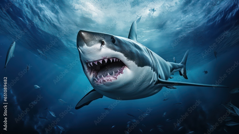 Obraz premium Sharks in the sea