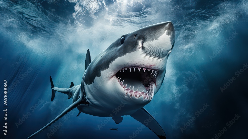 Fototapeta premium shark in the water