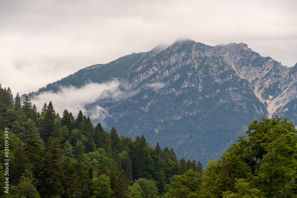 The German Alps by Garmisch-Partenkirchen, in Bavaria