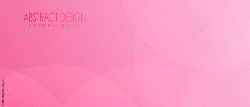 Pink gradient abstract background with arbitrary geometric shapes. Vector composition