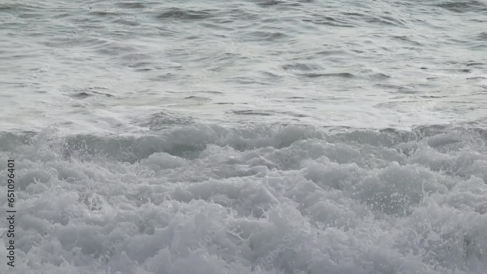 Sea waves on the Mediterranean shore. Sea waves on the Mediterranean shore.