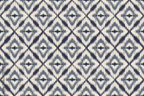 ikat Abstract Ethnic art. Seamless pattern in tribal, folk embroidery, and Mexican style. Aztec geometric art ornament print.Design for carpet, cover.wallpaper, wrapping, fabric, clothing