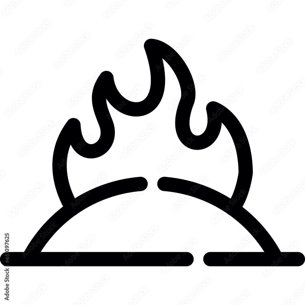 Obraz premium Incineration Icon