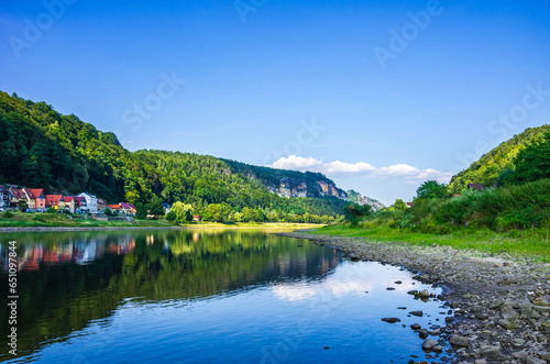 Elbe River, Saxon Switzerland, Germany