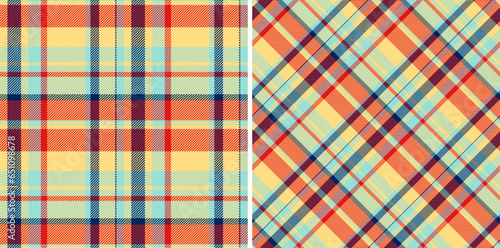 Vector tartan textile of pattern fabric plaid with a texture background check seamless.
