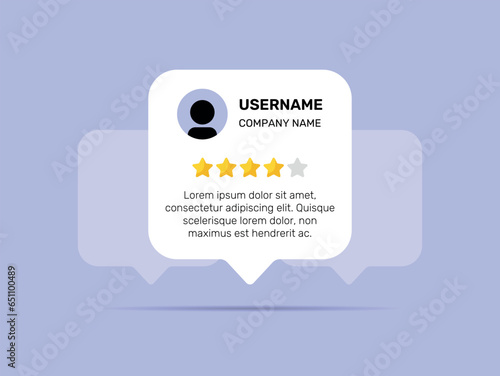 Testimonials template design. Feedback chat bubble testimonial banner quote social media post template designs for quotes