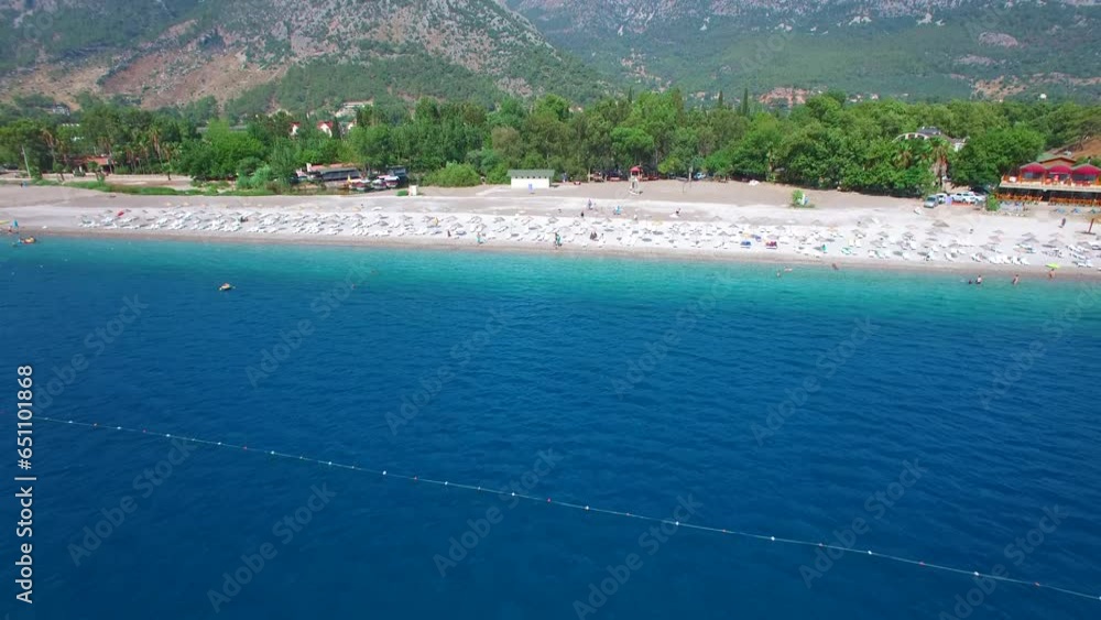 Aerial view of a small beach at Olympus in Antalya, Turkey Aerial view of a small beach at Olympus in Antalya, Turkey