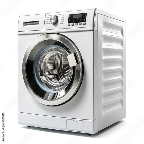 White washing machine isolated with background png. photo