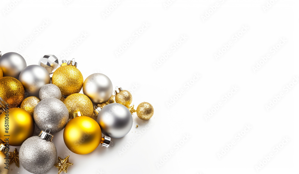 Minimalist christmas card. Free space for text. AI generated Minimalist christmas card. Free space for text. AI generated
