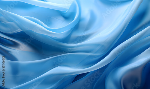 a wavy blue background with a blue reflection
