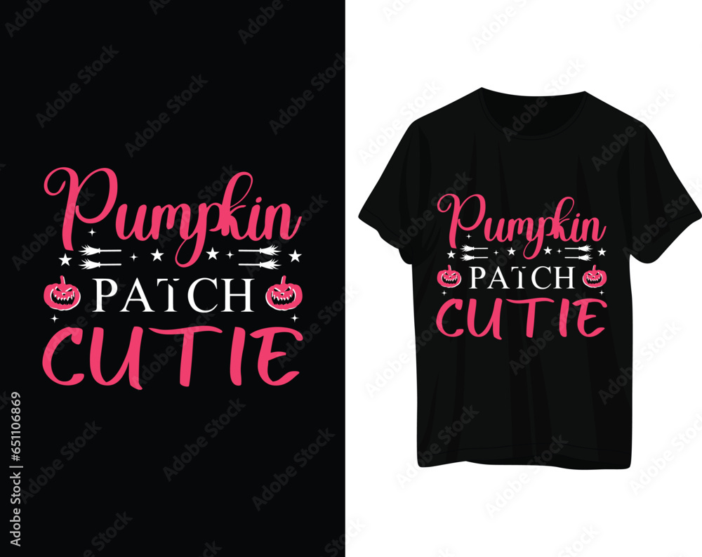 Pumpkin patch cutie halloween tshirt design Pumpkin patch cutie halloween tshirt design