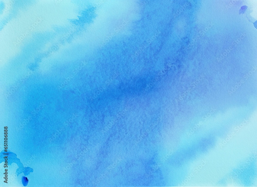 The illustration of Blue and white gradient painted with watercolors, AI contents by firefly The illustration of Blue and white gradient painted with watercolors, AI contents by firefly