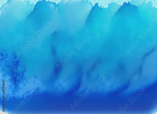 The illustration of Blue and white gradient painted with watercolors, AI contents by firefly