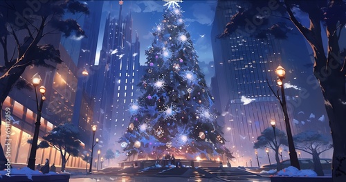 ロックフェラーセンター、クリスマスツリー photo