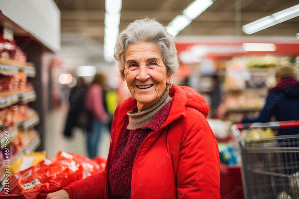 Grocery Store Beauty: Senior Lady's Day Out