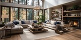 Beautiful New Furnished Living Room in New Luxury Home