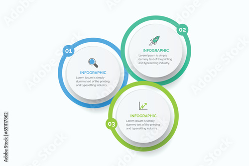 Business data visualization. Process chart. Abstract elements of graph, diagram with 3 steps, options, parts, or processes. Vector business template infographic, design, vector,2,3,4,5,6,