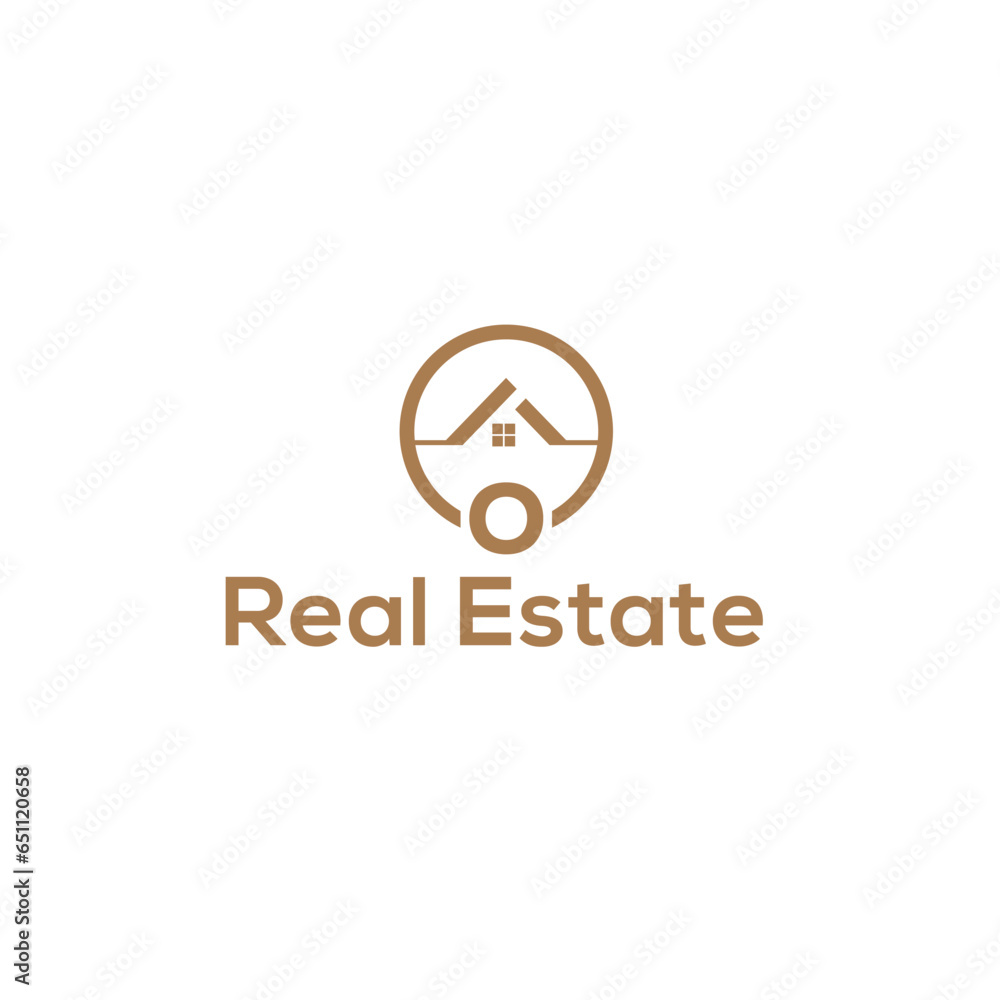 New O Real estate logo vector New O Real estate logo vector
