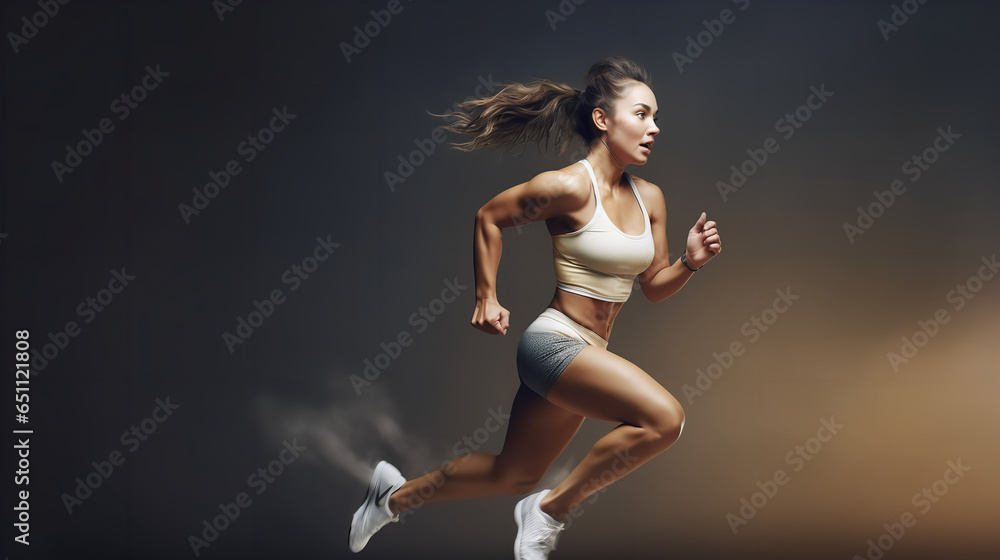 sportswoman running 