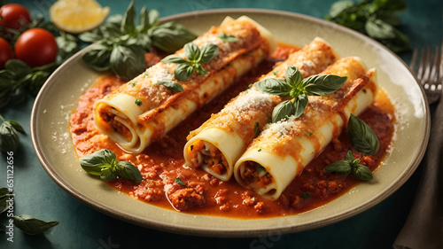 Culinary Artistry: Tempting Cannelloni Masterpiece photo