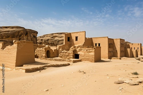 Historic site in Saudi Arabia. Generative AI photo