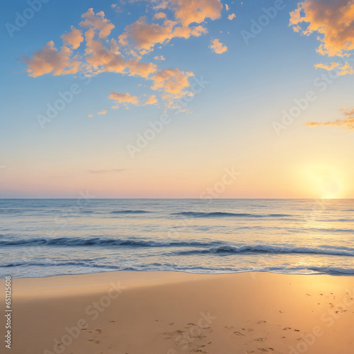 sunset on the beach © Daisy