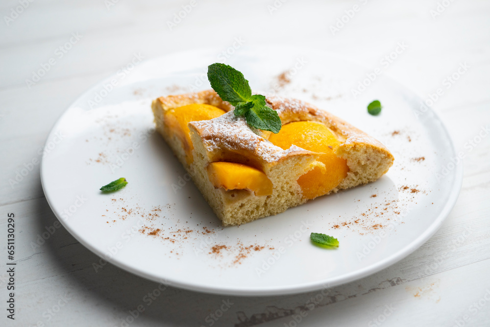 Traditional apricot tart from the Balearic Islands in Spain. Traditional apricot tart from the Balearic Islands in Spain.