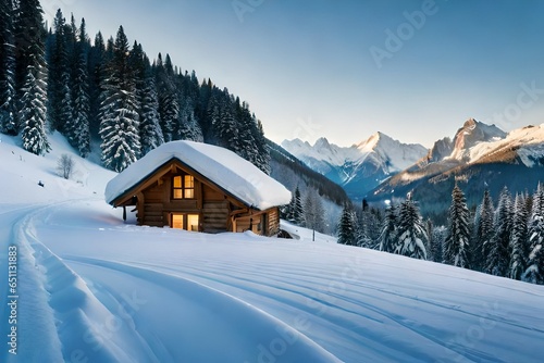 ski resort in the mountains © Image Studio