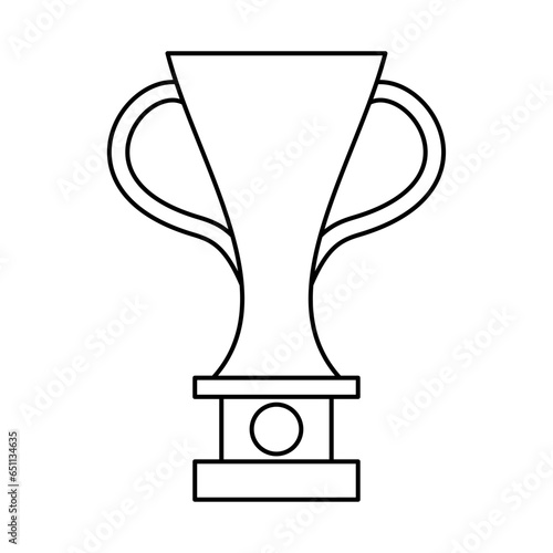 Trophy Outline Illustration