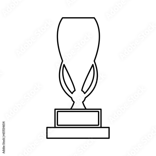 Trophy Outline Illustration