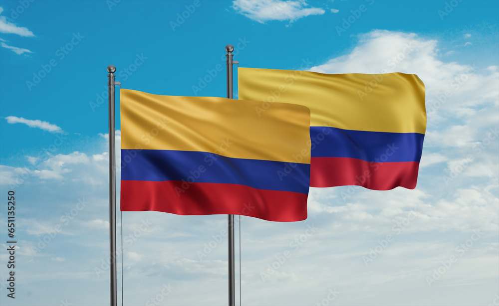Two Colombia flags Two Colombia flags