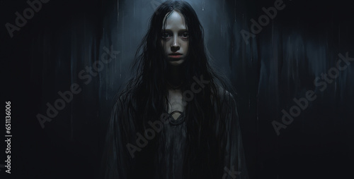 vampire in the night, woman evil in dark night, evil girl dangerous, horror girl in night hd wallpaper