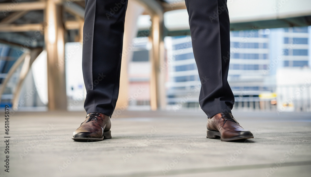 Obraz premium ビジネスマンの足元